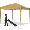 10 ft x 10 ft White Pop Up Canopy Tent with Carry Bag P262582