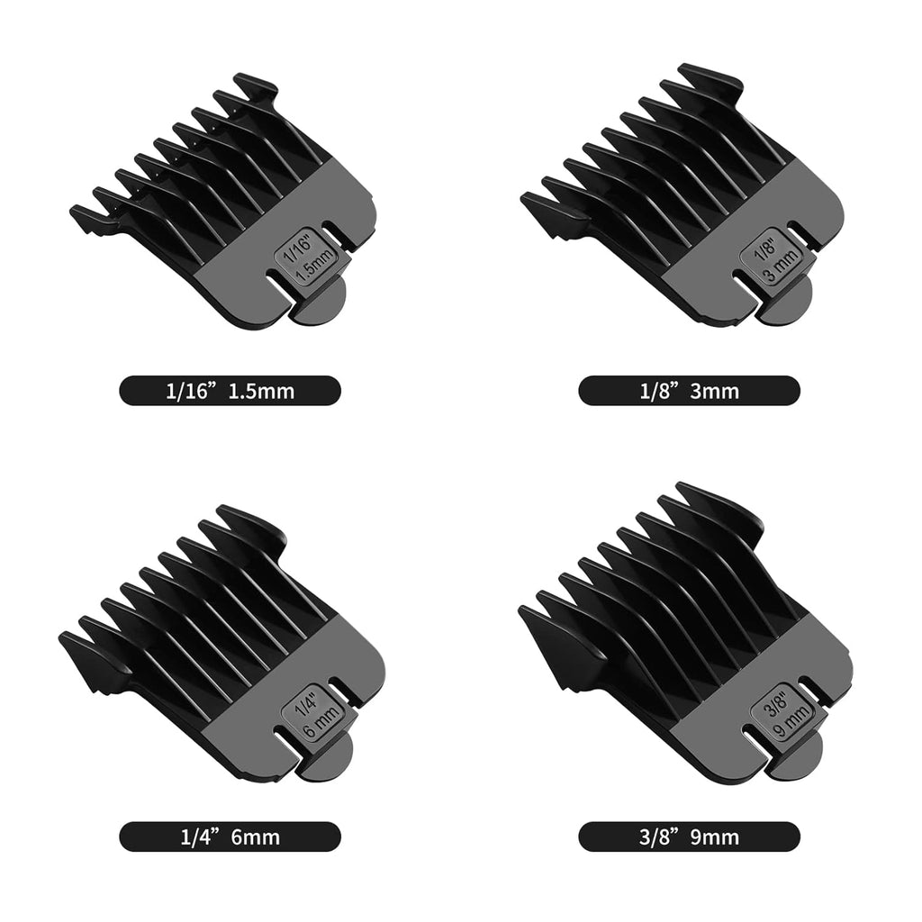 4 Pack Snap-on Blade Attachment Combs Set for Andis T Outliner R159