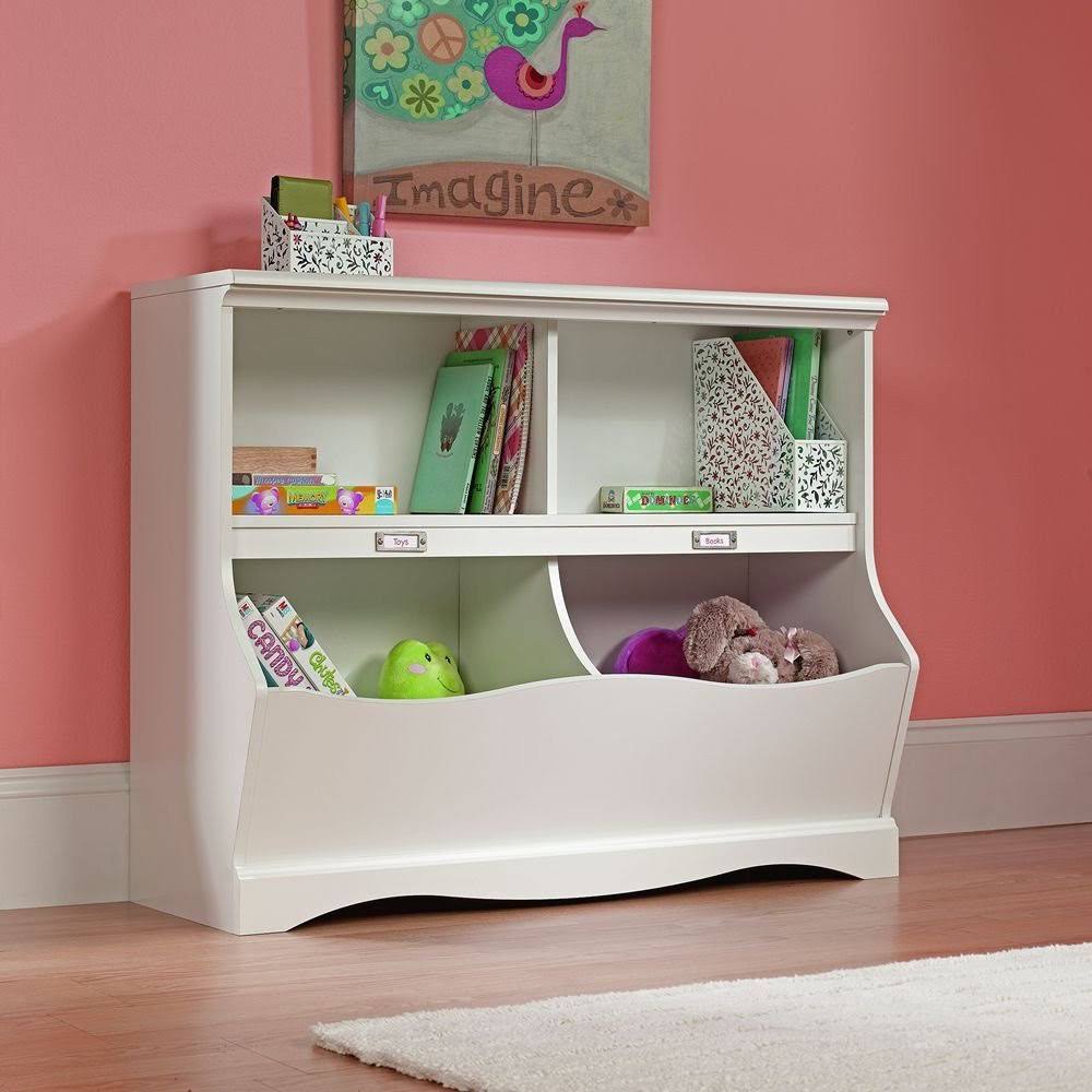 Soft White Finish Bookcase/Footboard A440566