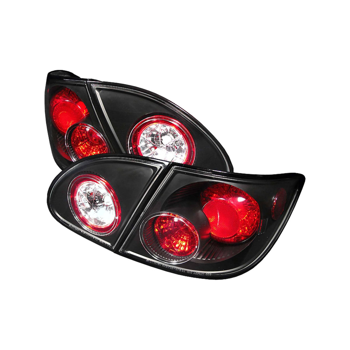 Toyota Corolla 03-08 Euro Style Tail Lights - Black C146861
