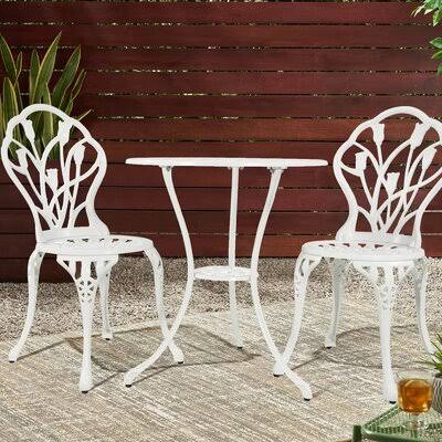 3 Piece Cast Aluminum Bistro Set U21966