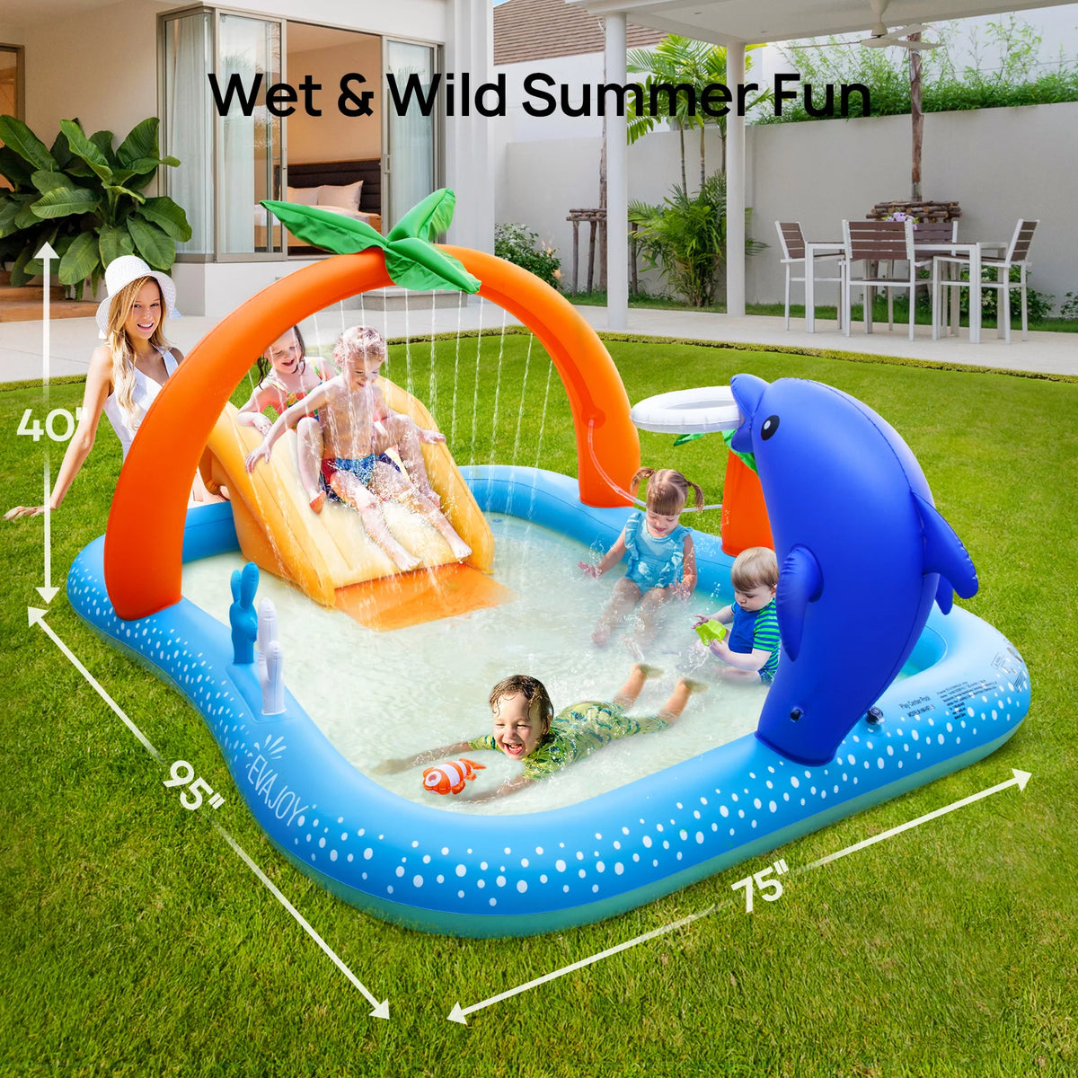 Inflatable Rectangular Swimming Pool M582230
