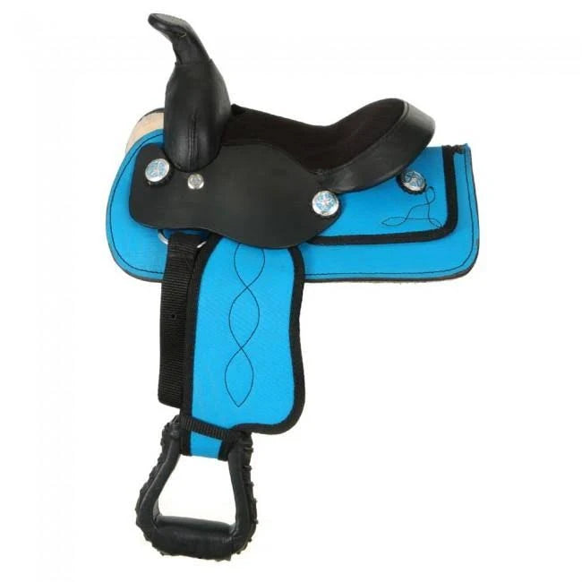 Purple Miniature Western Saddle J6804