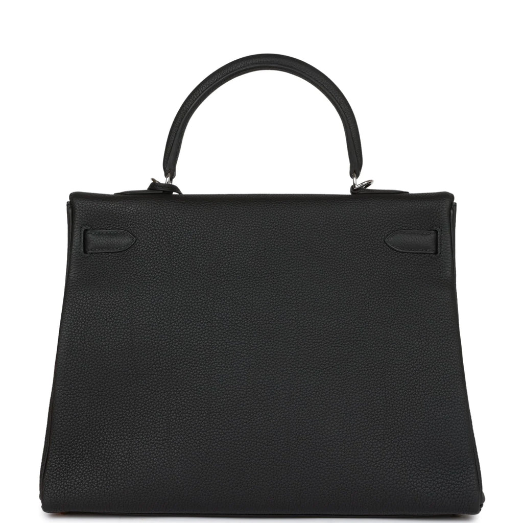 Black Leather Handbag O8429