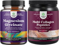 Magnesium Glycinate Capsules and Multi Collagen Protein Powder J42901