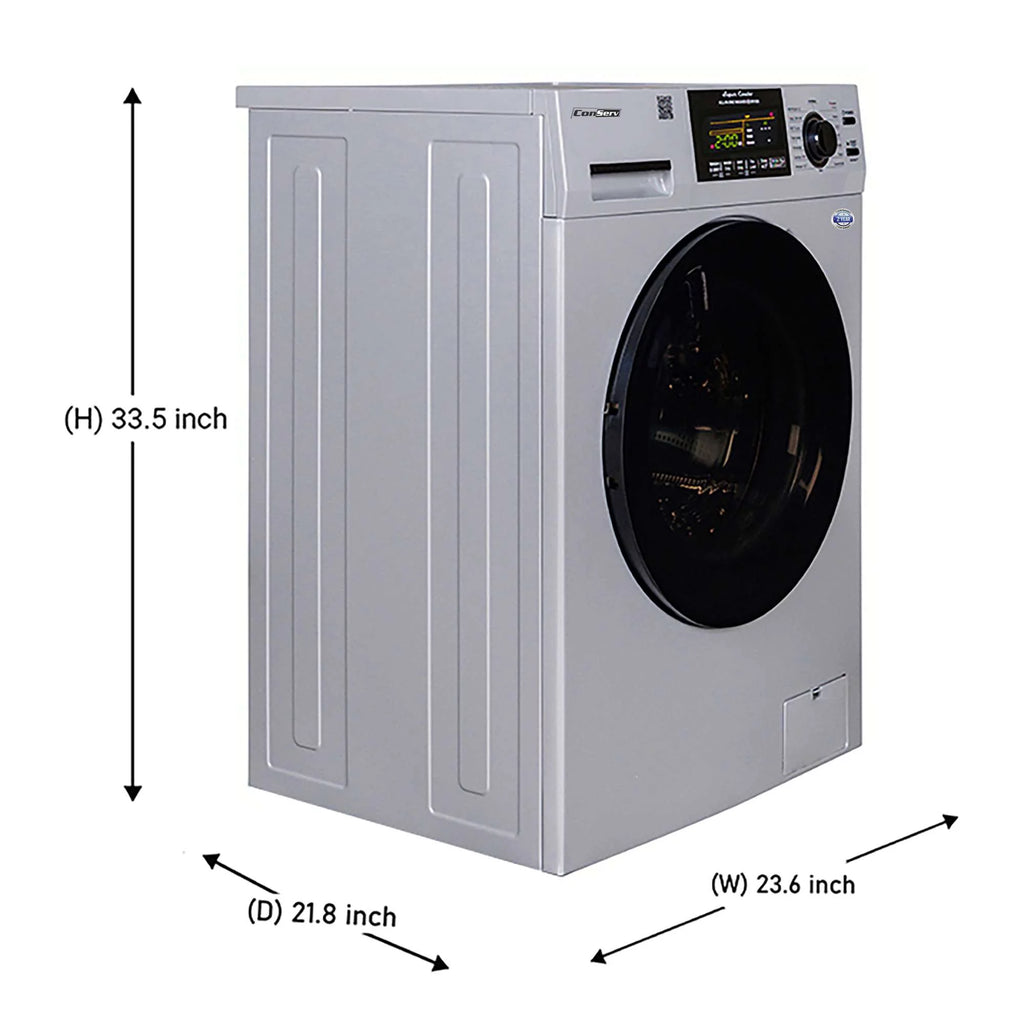 15 lbs Compact Washer Dryer Combo with Pet Cycle in White S68439