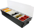 Black Pack of 2 Chilled Condiment Dispenser Serving Container B87694