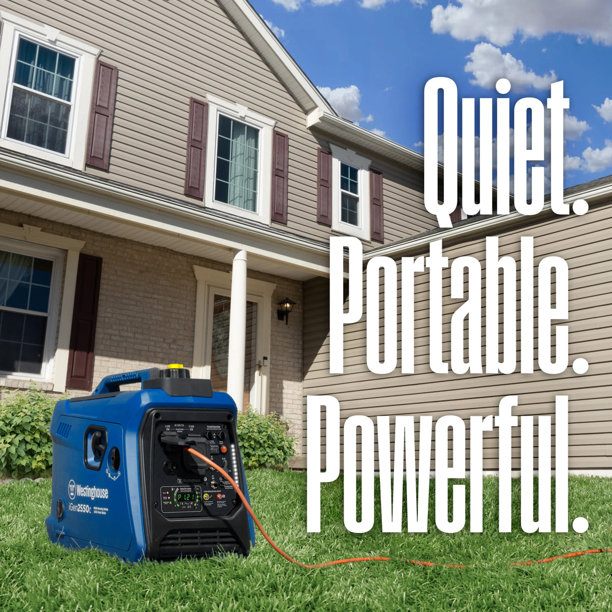 Gas Powered Portable Inverter Generator with CO Sensor P8650