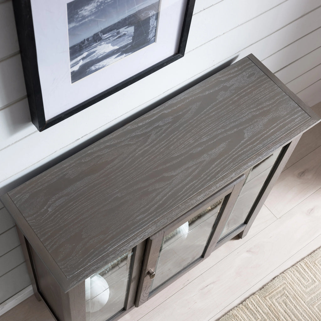 One Door Curio Cabinet with Interior Light N40144