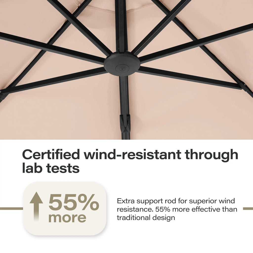 11FT Patio Umbrella with Base Q333