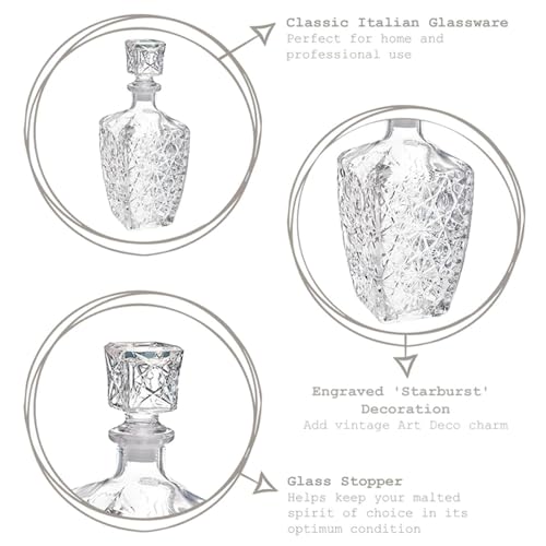 23.75 oz Glass Decanter with Airtight Stopper J347688