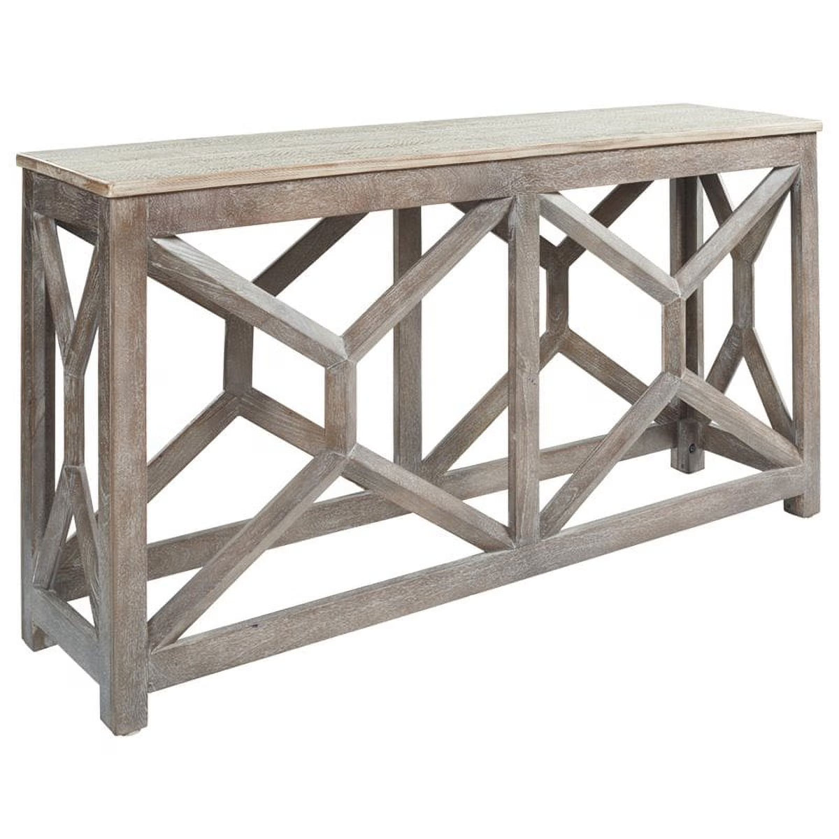 Antique Gray Console Table U8202