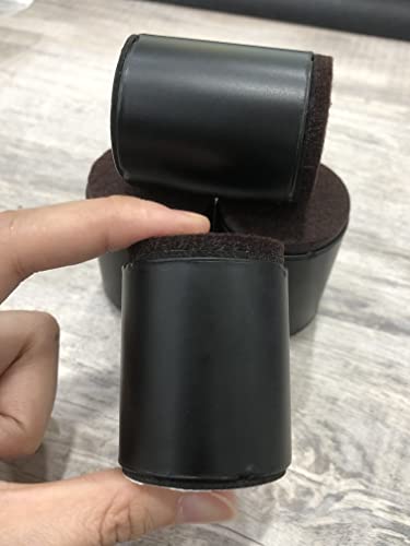 4" Self Adhesive Black Furniture Risers J1355