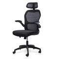Black Ergonomic Office Chair with Lumbar Support W642