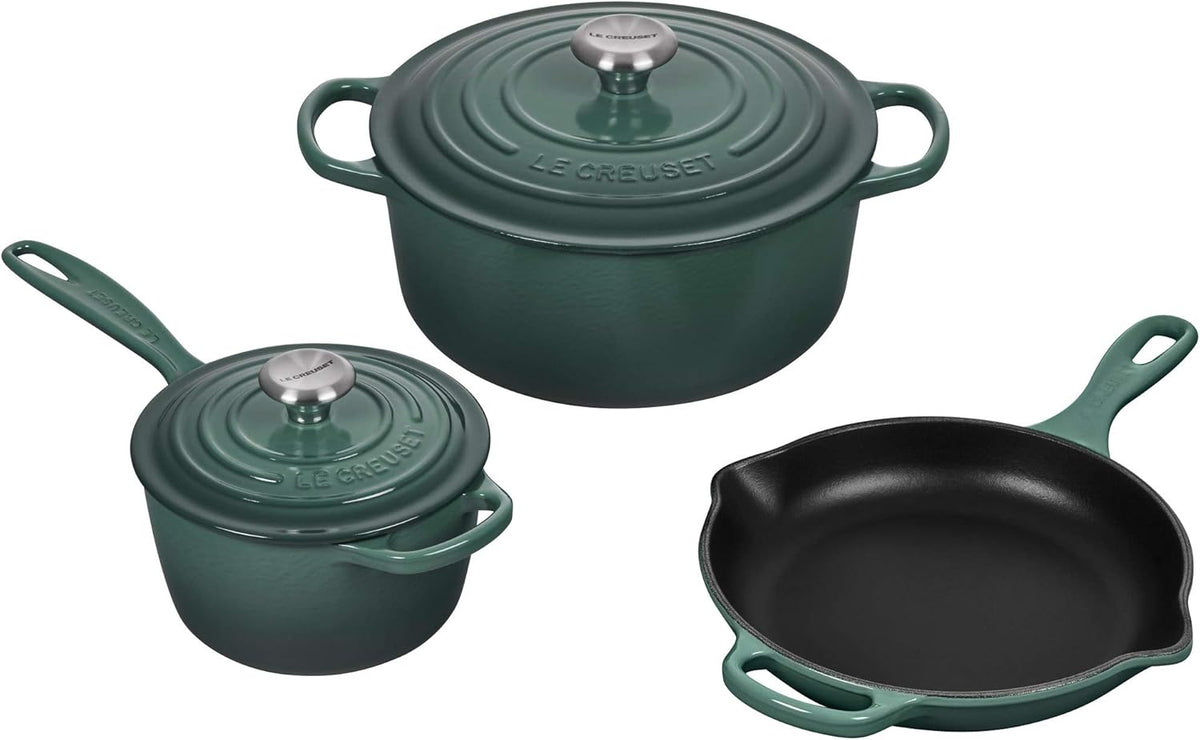 Enameled Cast Iron Cookware Set, 5-Piece N803