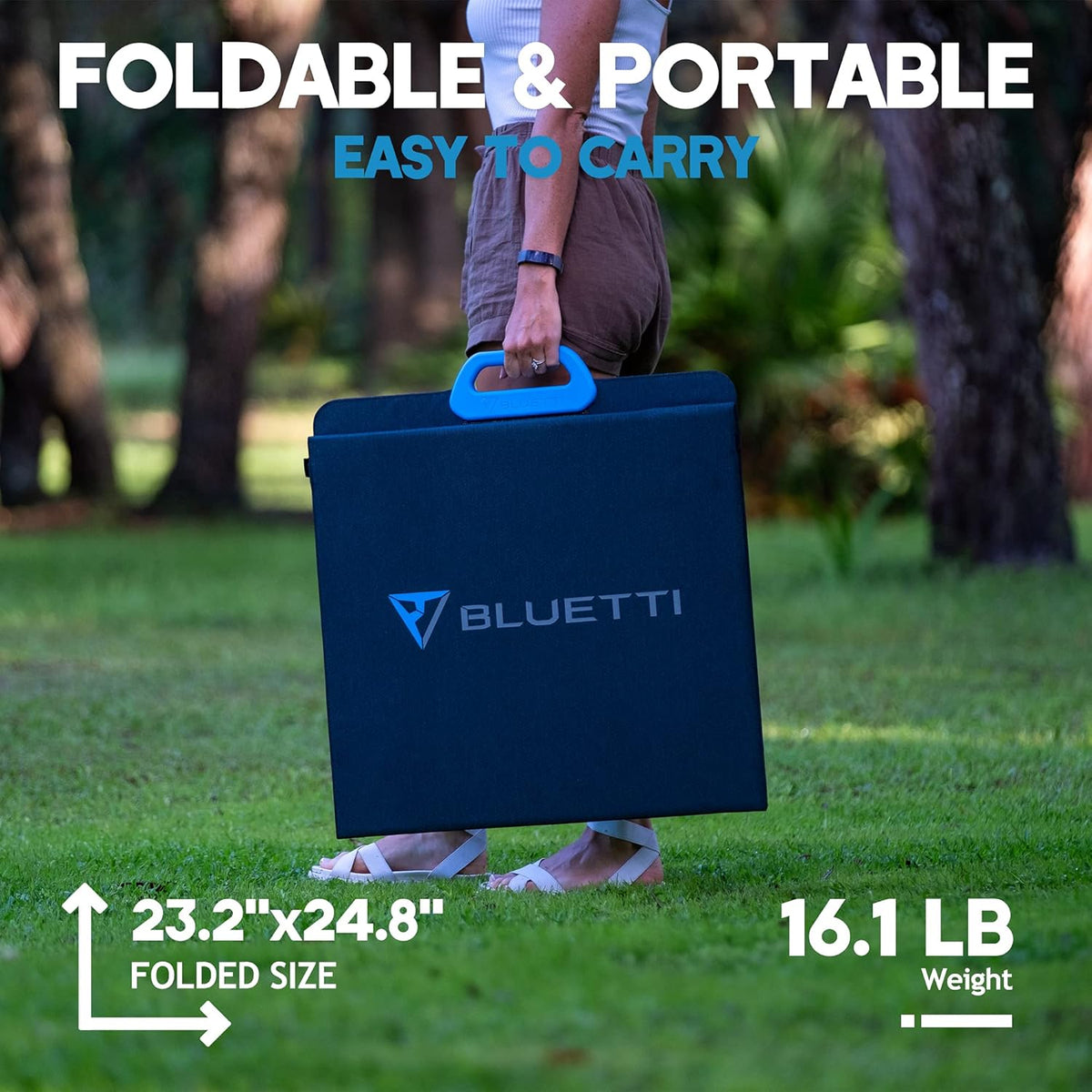 200W Foldable Solar Panel with Adjustable Kickstand M6558