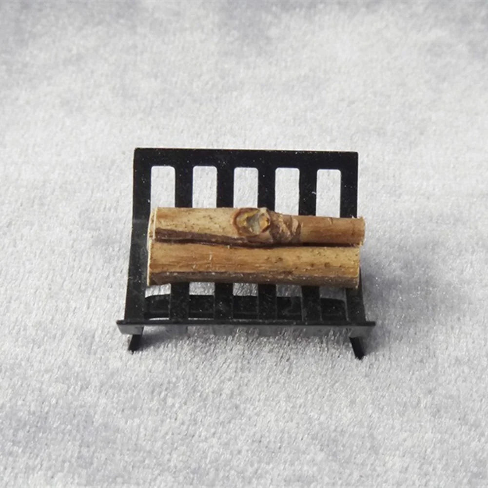 1/12 Metal Rack with Firewood Doll House Furniture J54900