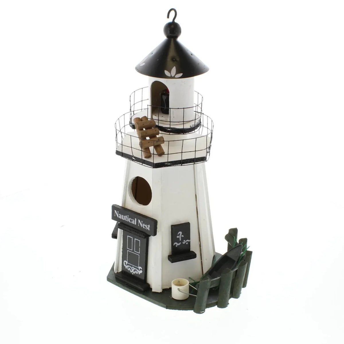 Nautical Wood Lighthouse Bird House Y8797
