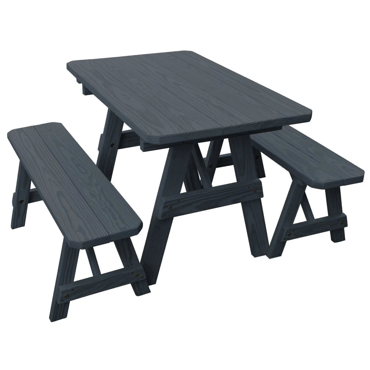 Pressure Treated Pine Picnic Table with 2 Benches I129538