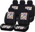 Butterfly Leather Car Seat Covers Full Set (Dark Blue) O993776