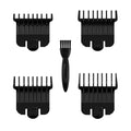 4 Pack Snap-on Blade Attachment Combs Set for Andis T Outliner R159