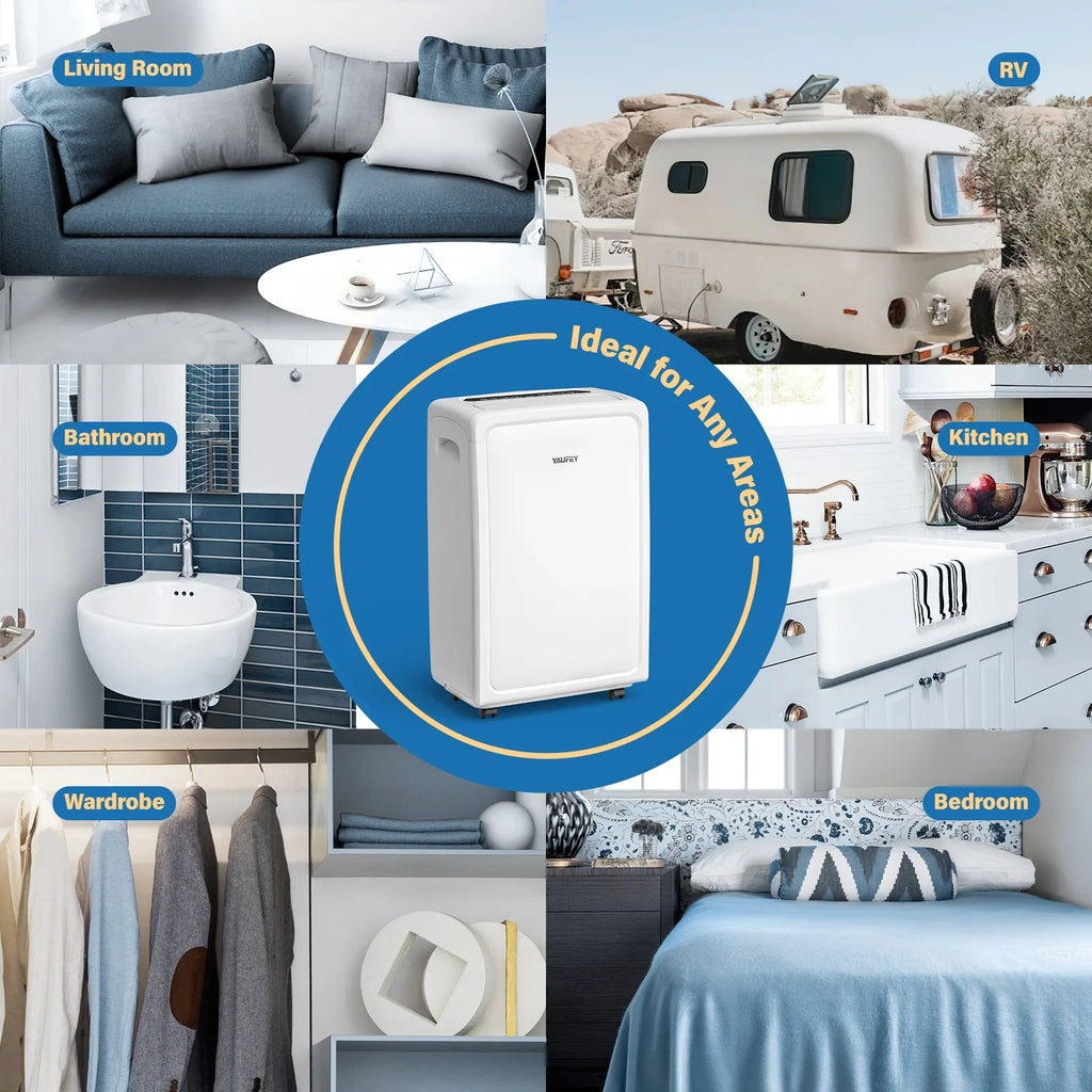 55 Pints Home Dehumidifier with Drain Hose F62177