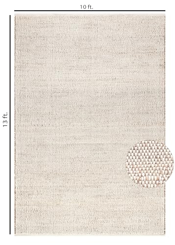 Jute Cotton Hand Woven Natural Area Rug 8' x 10' P1955