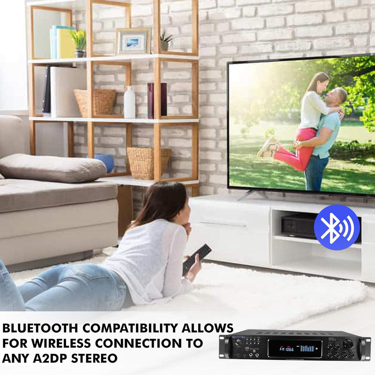 1500 Watt Bluetooth Stereo Amplifier with USB and SD Inputs G89951