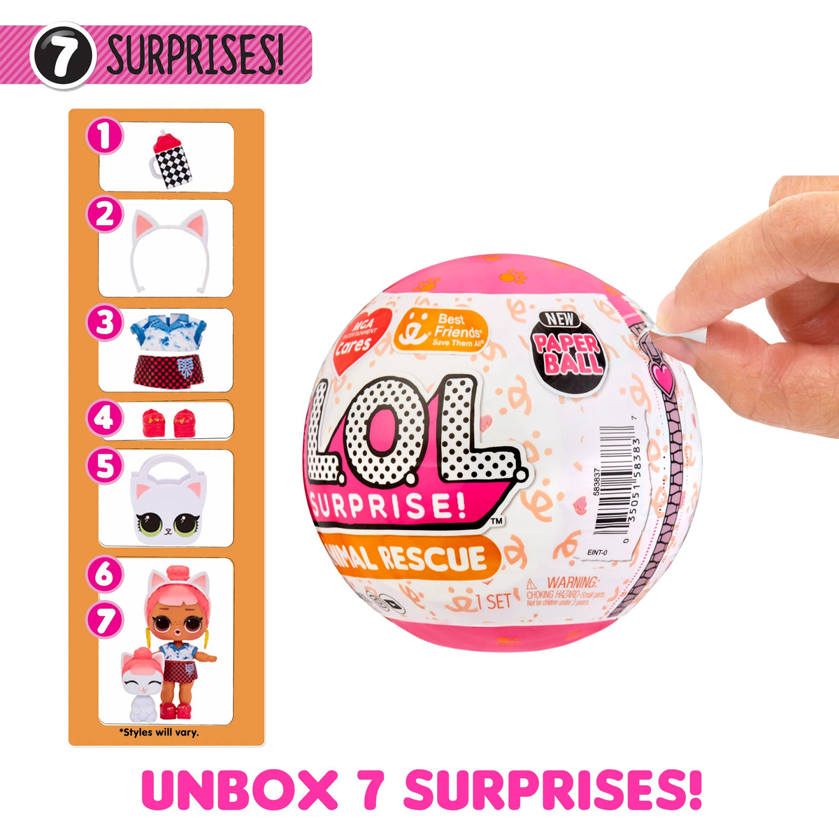 LOL Surprise Animal Rescue Doll with 7 Surprises L232462