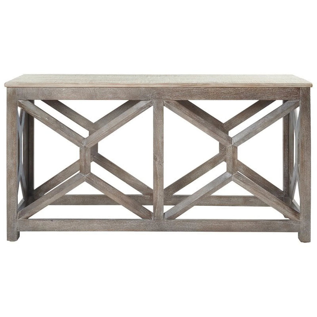 Antique Gray Console Table U8202