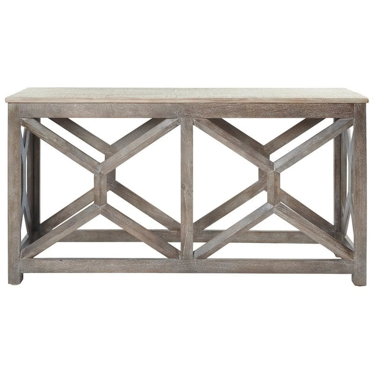 Antique Gray Console Table U8202