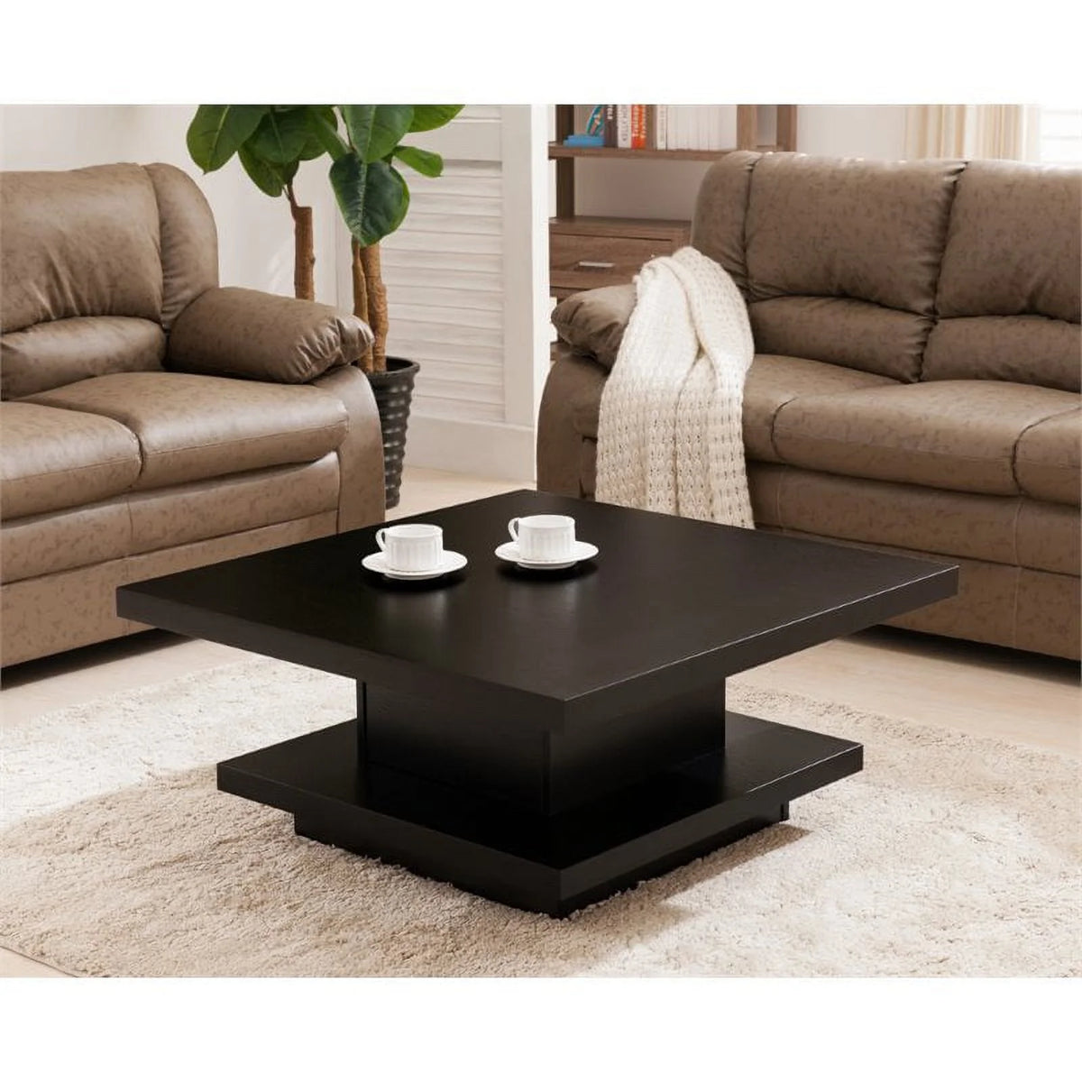 Black Square Coffee Table Z301