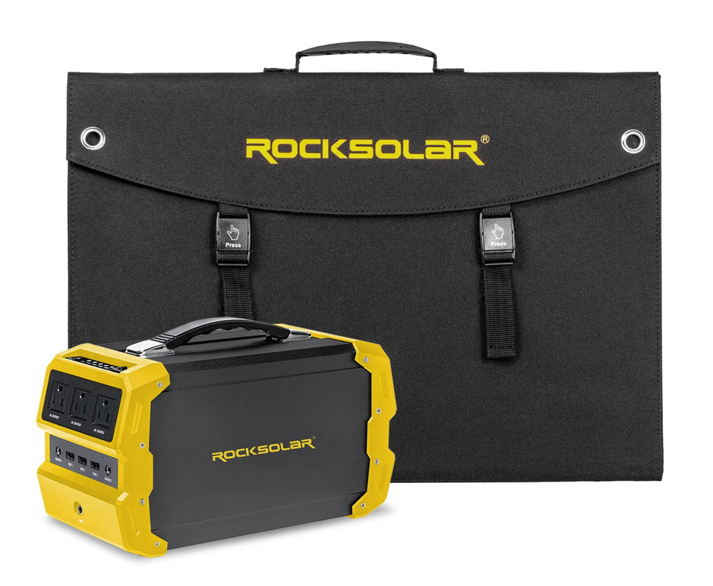 400W Portable Power Station with 60W Foldable Solar Panel D15590
