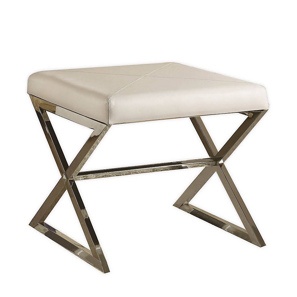 Faux Leather Ottoman T74563