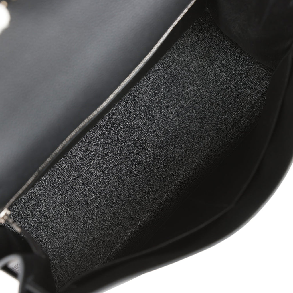 Black Leather Handbag O8429