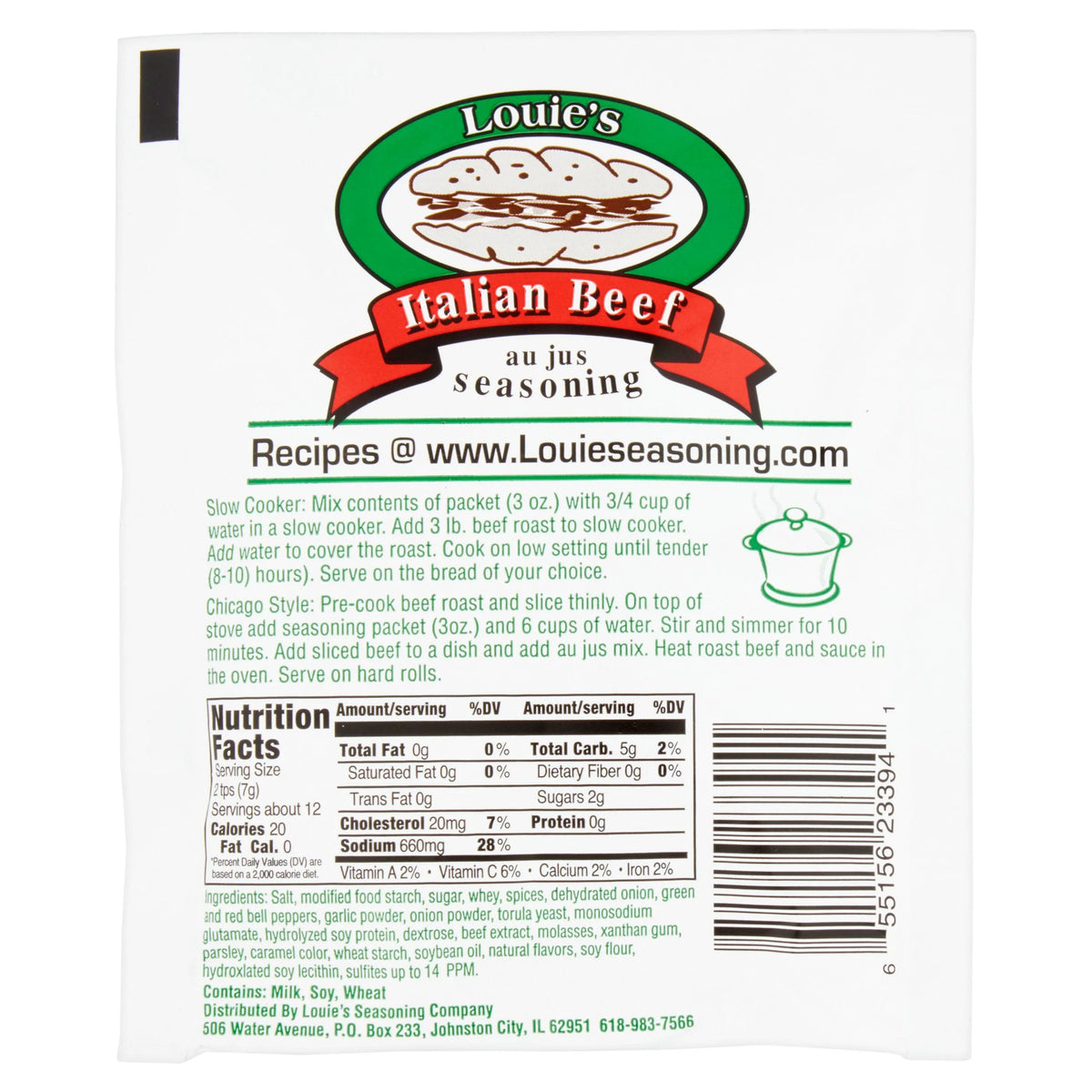 Italian Beef Seasoning 3 oz 12 Pack L776730