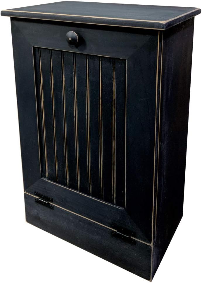 Solid Cottage White Tilt Out Trash Cabinet E92634