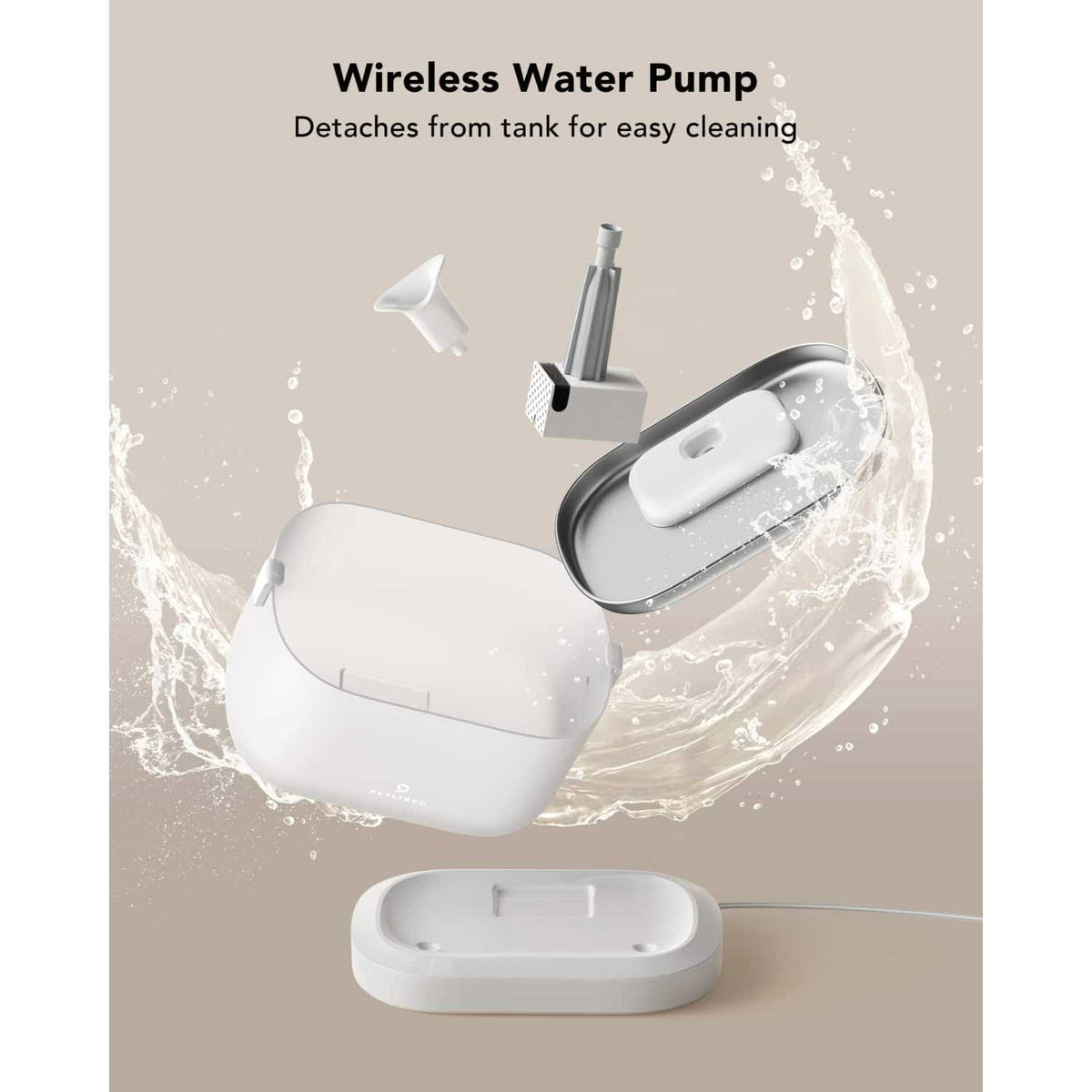 Cat Water Fountain with Wireless Pump 2.5L K906