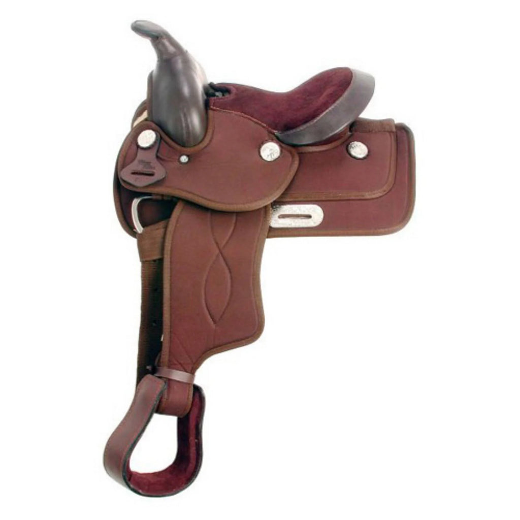 Brown Synthetic Western Pony Saddle B185050