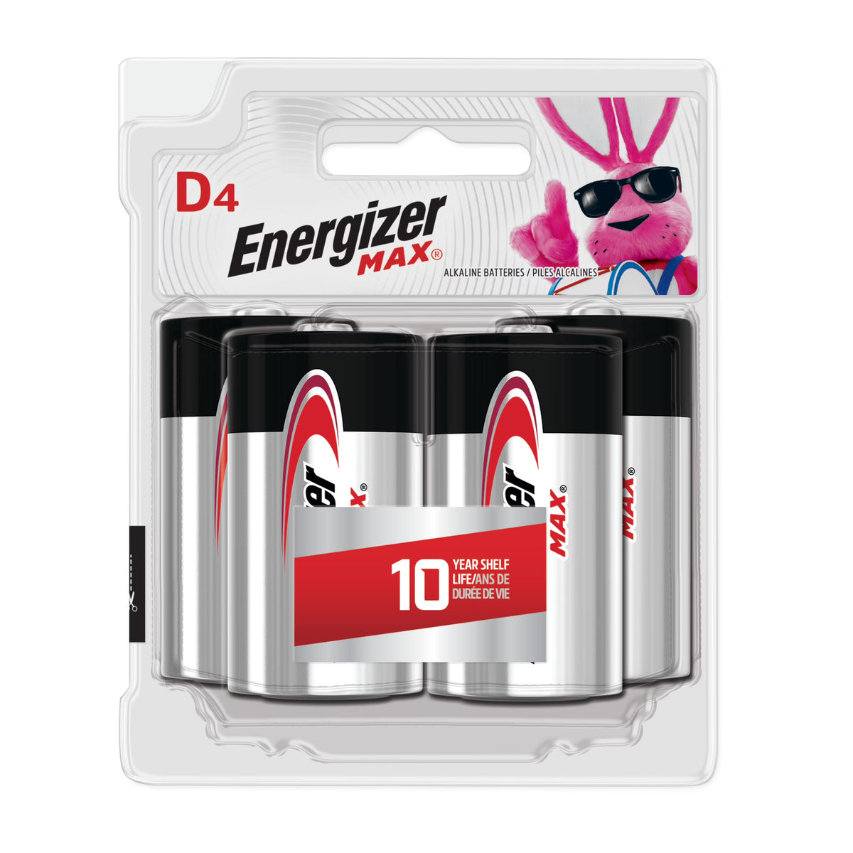 D Cell Alkaline Batteries 4 Pack J5632