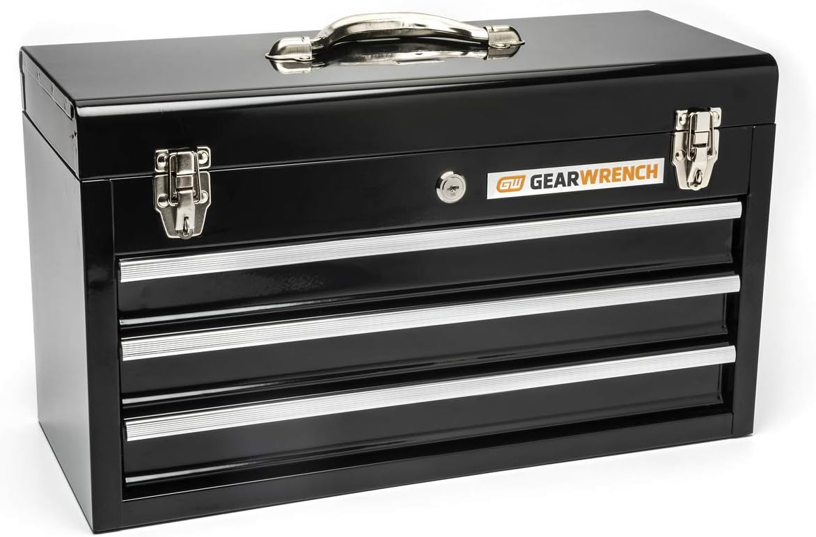 20inch 3 Drawer Steel Tool Box Black A35420