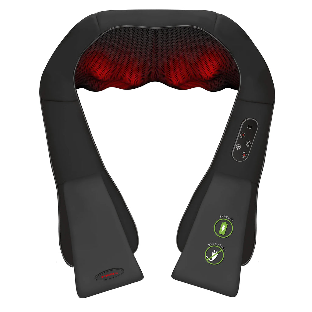 Cordless 3D Shiatsu Neck and Back Massager with Heat X46156