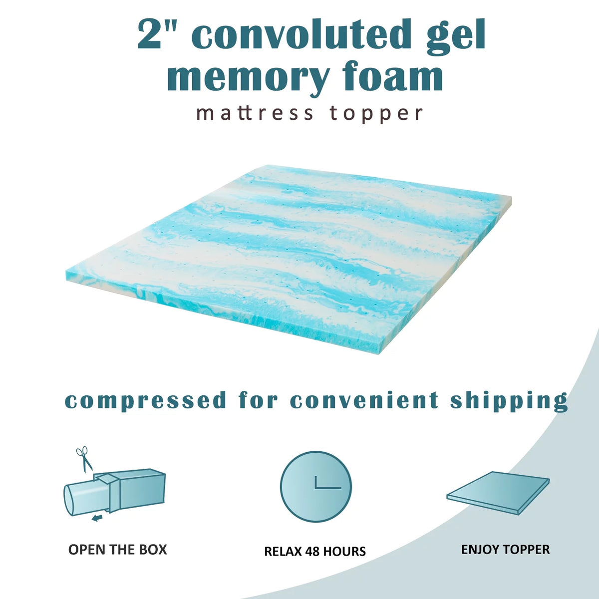 4'' Memory Foam Mattress Topper Z289