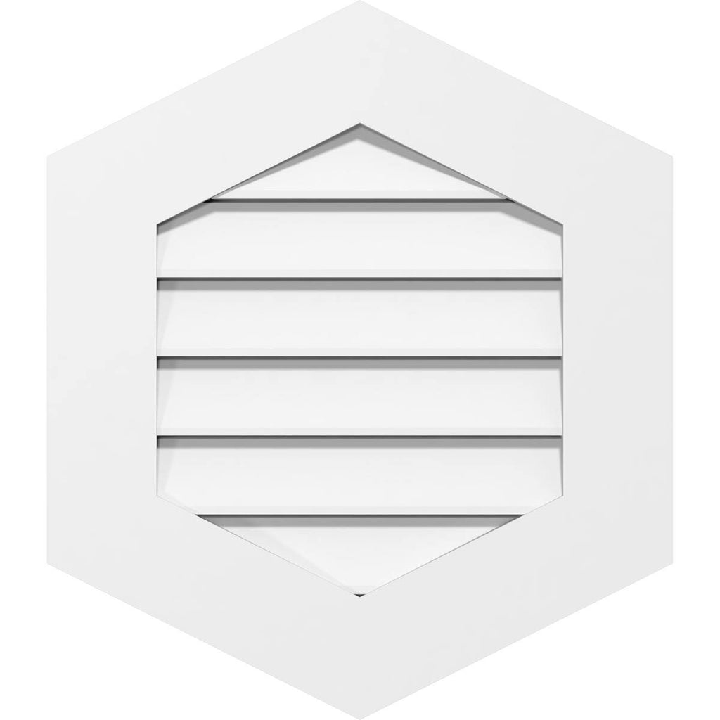 28x22W x 36x22H PVC Gable Vent G6504