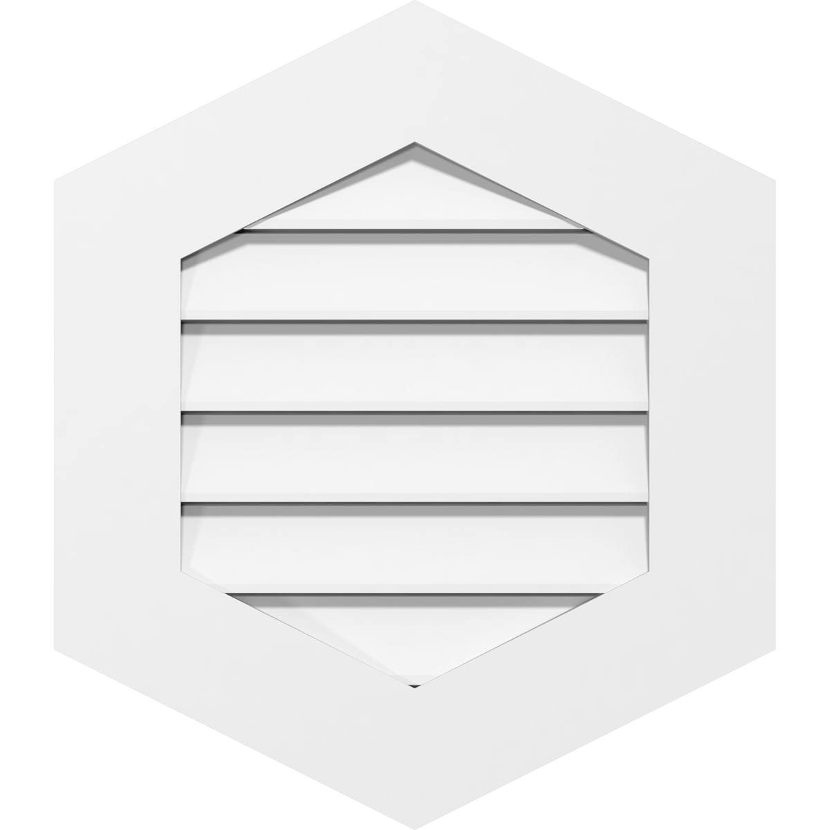 28x22W x 36x22H PVC Gable Vent G6504