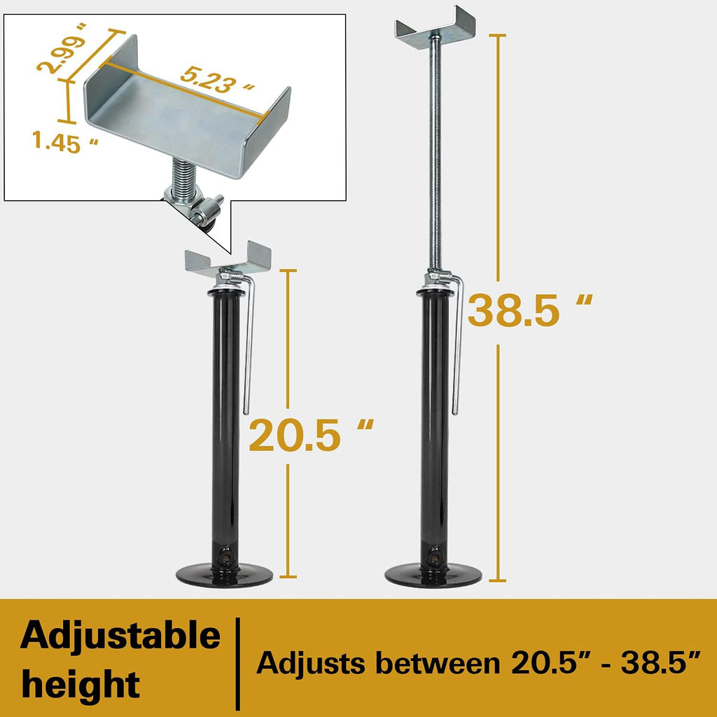Slide Out Support Jacks 20.5'' to 38.5'' 2 Pcs U415