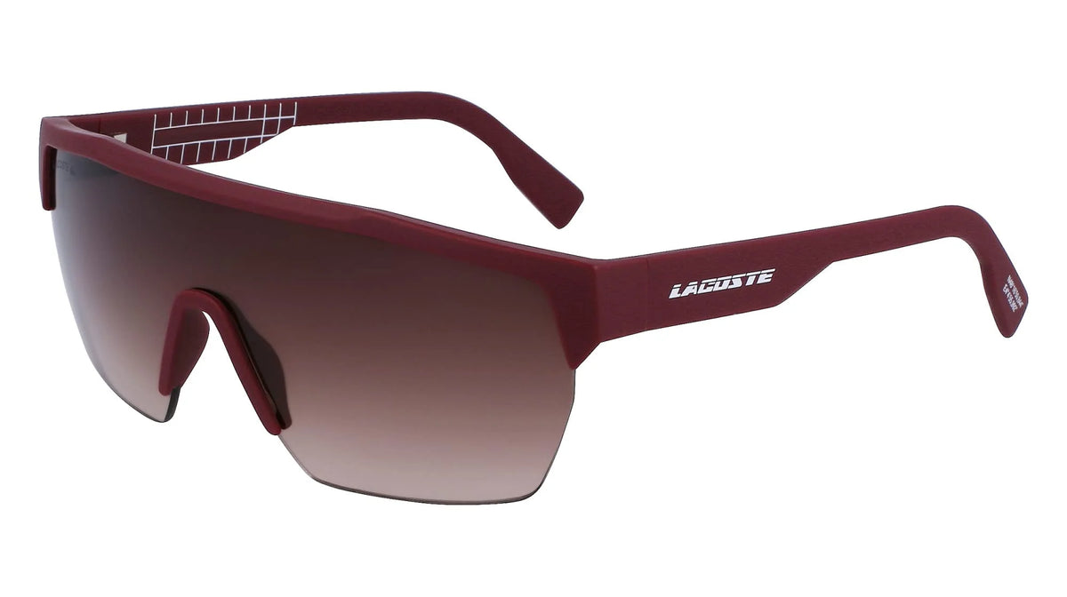 Matte Dark Red Rectangular Sunglasses J27172