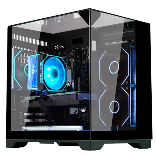 AMD Ryzen 7 5700X 8-Core 3.4 GHz Intel Arc B580 32GB DDR4 RAM 1TB PCIe + 1TB SATA SSD WiFi Bluetooth RGB Fans Windows 11 Pro Black Tower Computer V123262