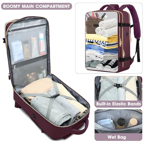 Light Blue Waterproof Travel Backpack P66409