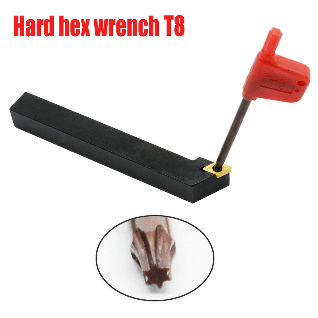 3PCS CNC Lathe Carbide Turning Tools Indexable Holder Set with 3PCS Carbide Turning Insert Y762